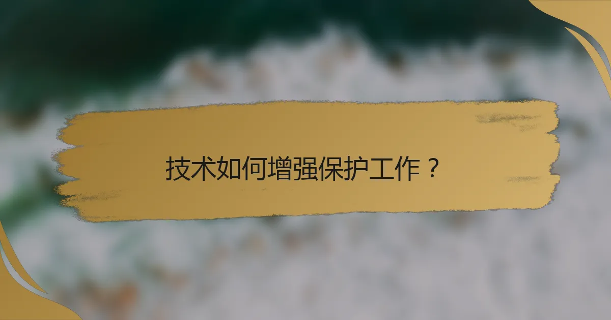 技术如何增强保护工作?